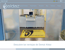 Tablet Screenshot of dentalaldaz.com